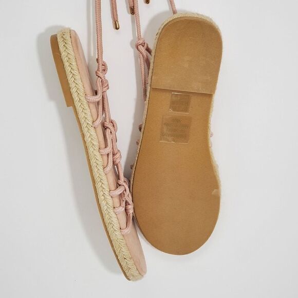 ASOS Espadrille Sandal Tie Up Rope Size 7 - Picture 3 of 5